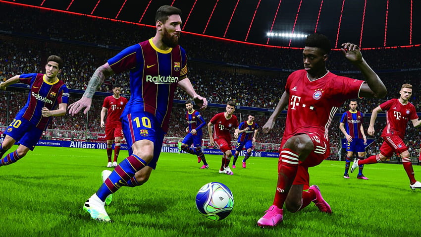 Soccer Icon Messi and Ronaldo Make History in the 25th Year Anniversary of the PES Franchise, PES 2021 Game HD wallpaper