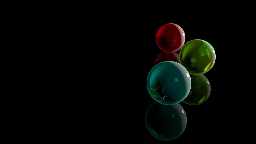 abstrato, plano de fundo, escuro, multicolorido, heterogêneo, vidro, bolas papel de parede HD