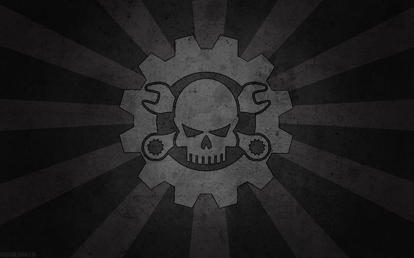 skulls, black, death, dark, gray, mechanical, plain, Mechanical Design HD wallpaper