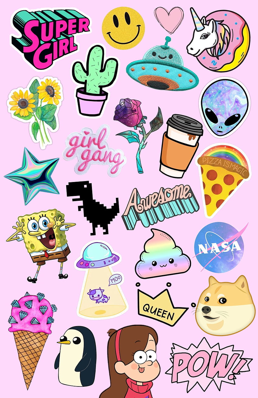 Iphone Cute 225 – IPhone . Iphone, Aesthetic Stickers HD phone ...