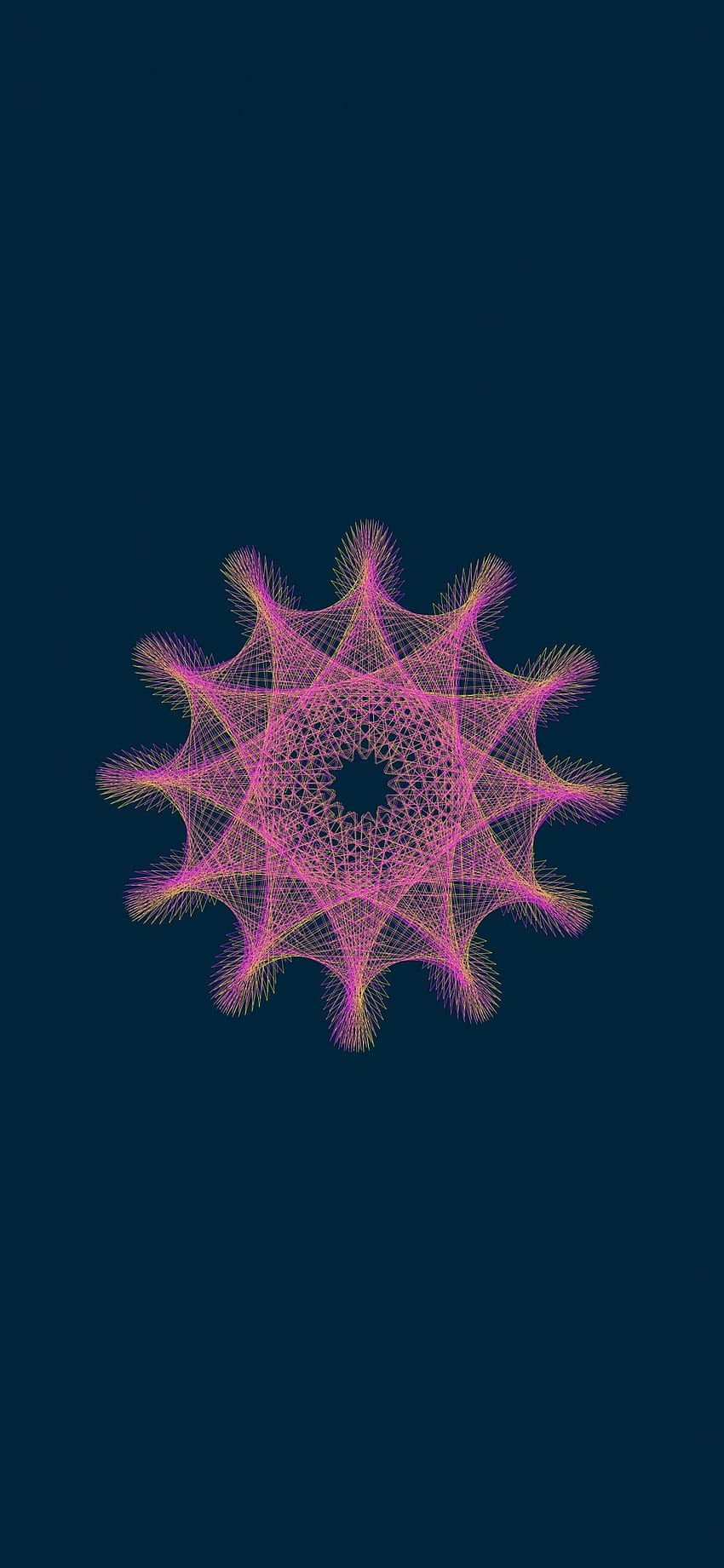 Mandala, Kreise, Muster, Minimal, Kunst, Einfaches abstraktes Mandala HD-Handy-Hintergrundbild
