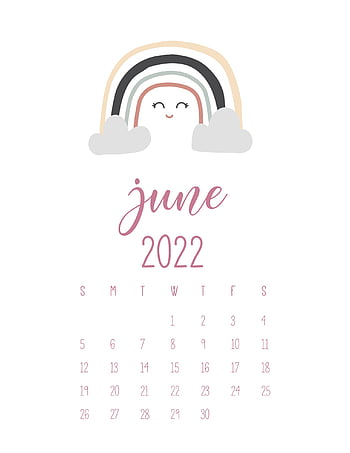 cute june 2022 calendar printable