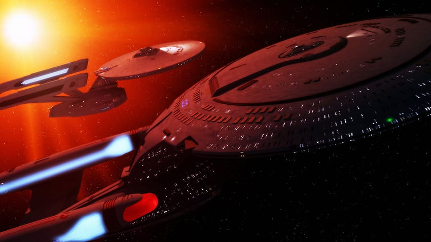 Star Trek Starship Enterprise Nave espacial Starlight espacio fondo de pantalla