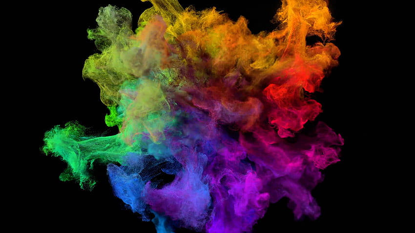Eksplozja kolorów na czarnym spektrum - Eksplozja kolorów Png -, Burst kolorów Tapeta HD