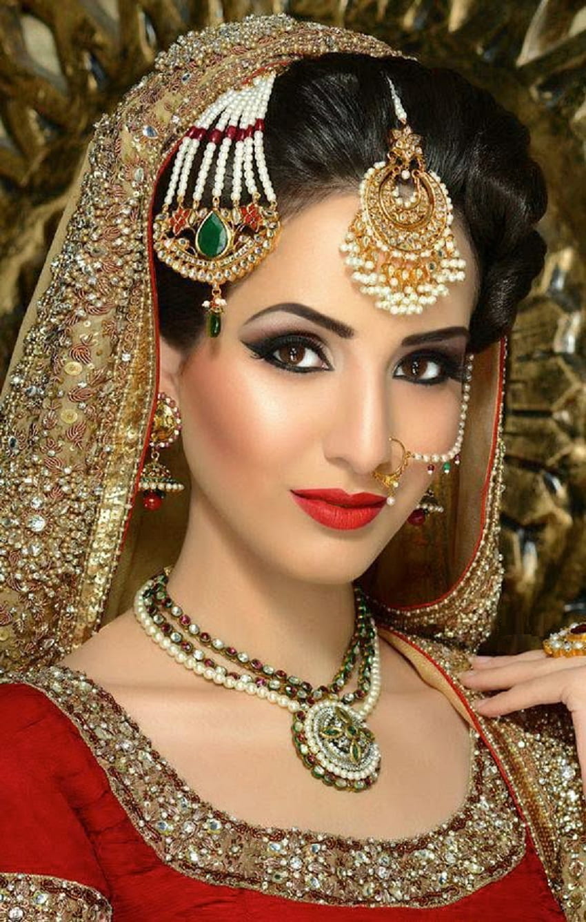 Best Every : Latest Bridal Wedding Makeup Jewellery HD phone wallpaper