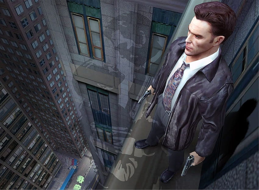 High On Skyscraper Ledge - Max Payne 2 HD wallpaper
