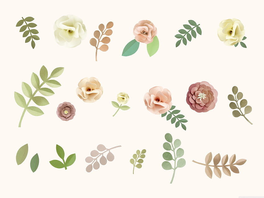 Pastel Floral Background ❤ for Ultra, Minimalist Spring HD wallpaper