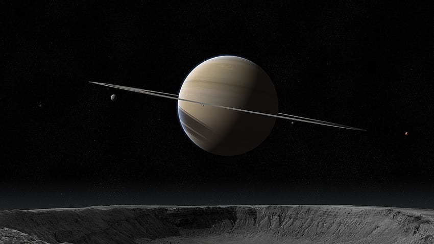 Fonds d'ecran Planètes Saturne Anneau planétaire วอลล์เปเปอร์ HD