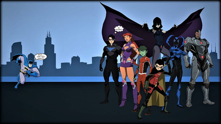 Teen Titans 배트맨, 배경, 사이보그, 넥서스, 야수 소년, 스타파이어, 레이븐, 만화, 틴 타이탄, 애니메이션, 1920x1080 전용, 슈퍼 영웅, 배트맨, 로빈 HD 월페이퍼