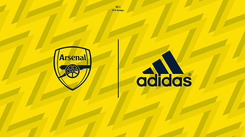 adidas x arsenal, Adidas Yellow HD тапет