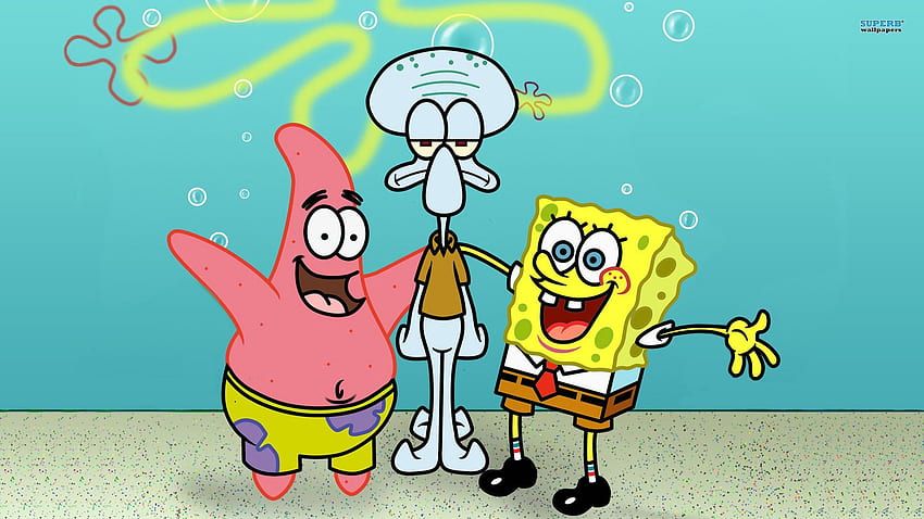 Spongebob Squarepants และ Patrick แพทริคตลก วอลล์เปเปอร์ HD