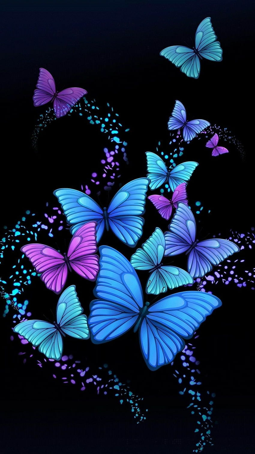 Butterfly Phone, Purple Butterfly HD phone wallpaper | Pxfuel