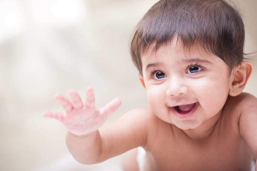 Bébés souriants mignons, bébé indien Fond d'écran HD