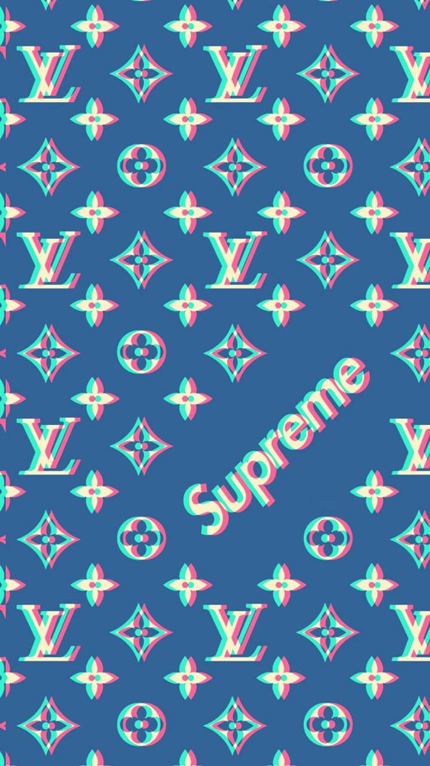 Supreme LV glitch, LV Logo HD phone wallpaper