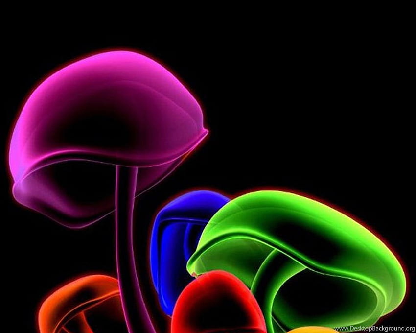 3D Color Mushrooms Galaxy S6 - 3D For Android - - HD wallpaper | Pxfuel