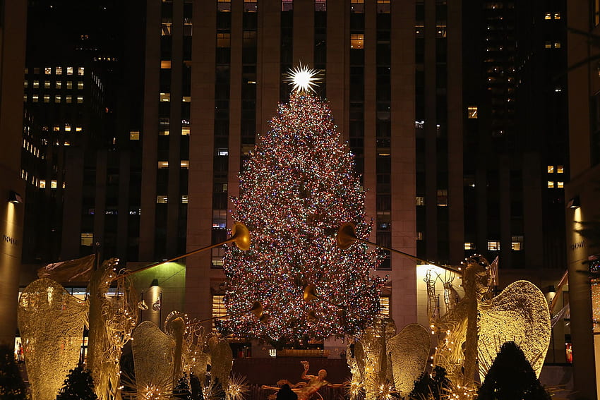Rockefeller Center Christmas Tree Lighting 2019: เวลา, สตรีมสด, วิธีดู วอลล์เปเปอร์ HD