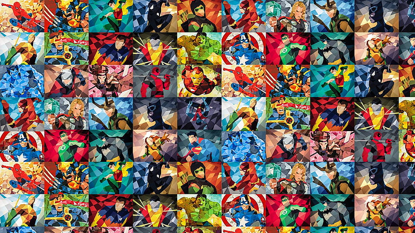 모바일 및 태블릿용 Superhero Collage [] []. 슈퍼 히어로를 탐색하십시오. 엑스맨, 뉴 배트맨, 마블, 배트맨 콜라주 HD 월페이퍼