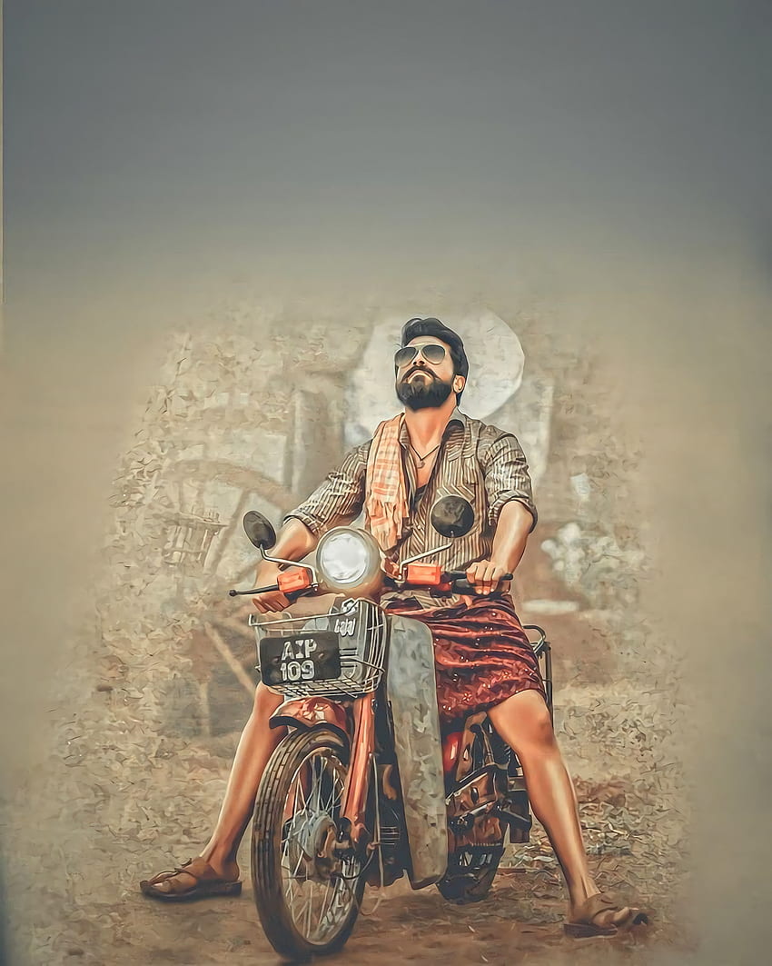 Rangastlam, motorcycle, Telugu HD phone wallpaper