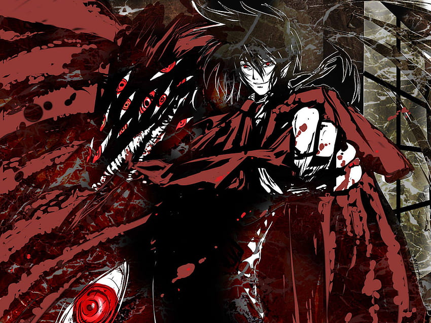 Hellsing, cool, Anime, rot HD-Hintergrundbild