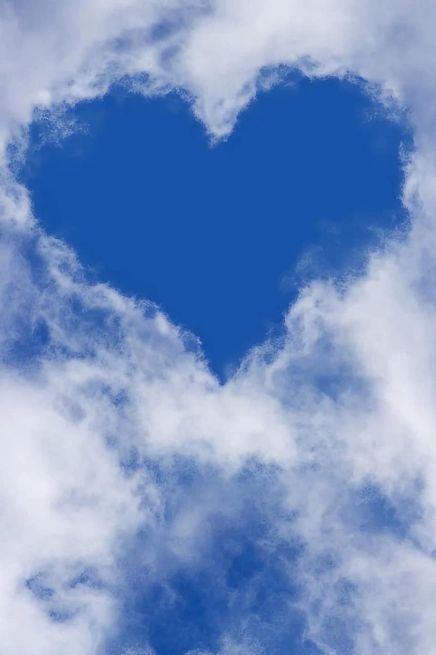 Heart, Sky, Clouds, Blue Sky, Love, Heaven, iPhone - Fa Rai Din Ce Ai Carte - - , Heaven Clouds HD phone wallpaper