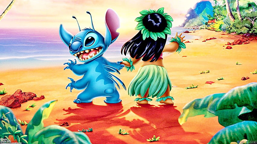 Lilo and Stitch beautiful background, Stitch Disney HD wallpaper