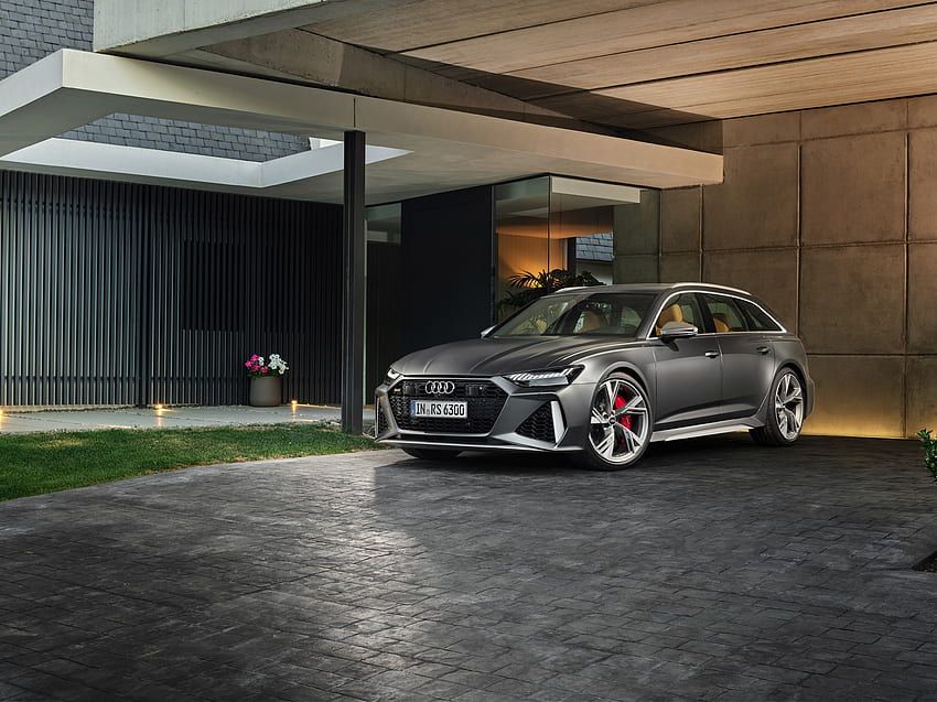 Audi RS6 Avant, parking lot, car HD wallpaper