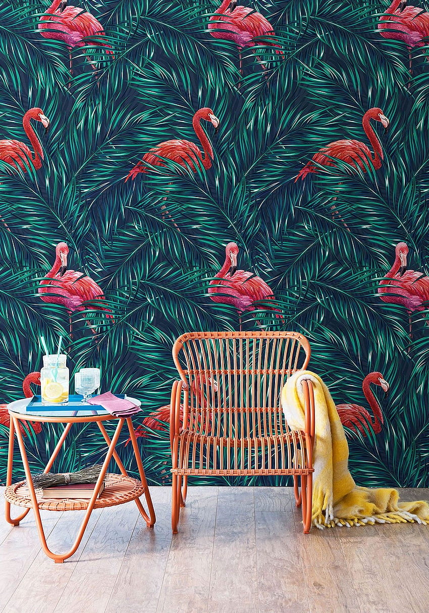 Tropical Pink Flamingo . Milton & King HD phone wallpaper