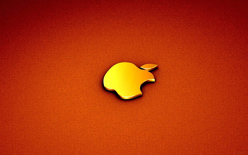 : Goldenes Apple-Logo HD-Hintergrundbild