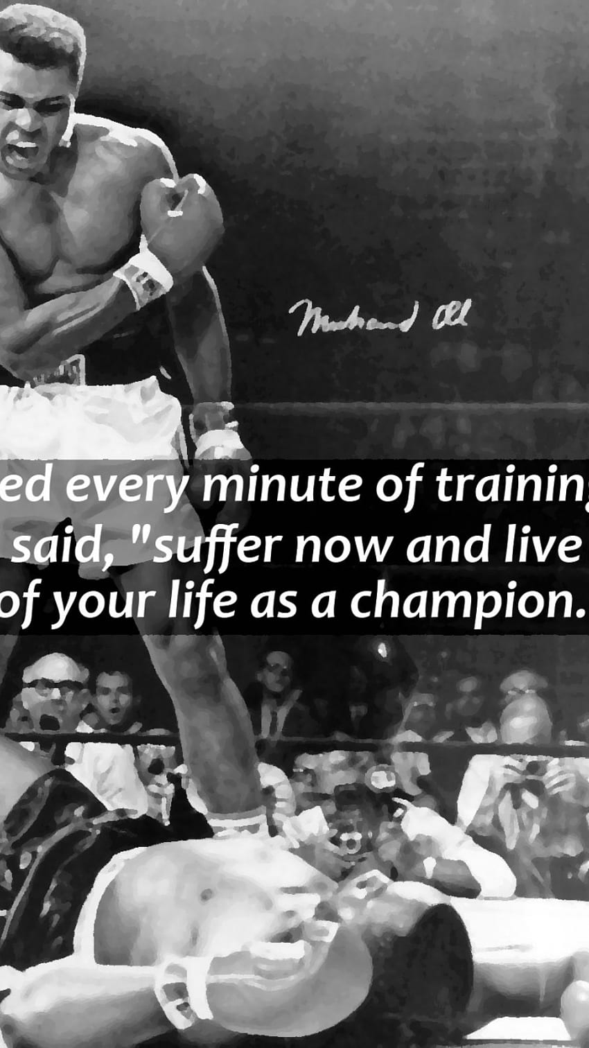 Training Mohammad Ali motivierende inspirierende Liebeslebenszitate [] für Ihr , Handy und Tablet. Entdecken Sie Zitate von Muhammad Ali. Muhammad Ali Zitate, Muhammad Ali HD-Handy-Hintergrundbild