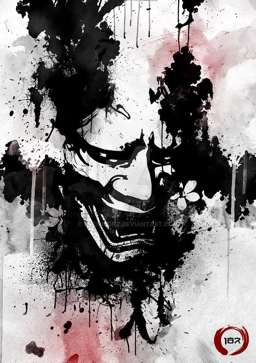 Hannya Ink. by 187designz. I paint therefore I am!, Japanese Hannya HD phone wallpaper