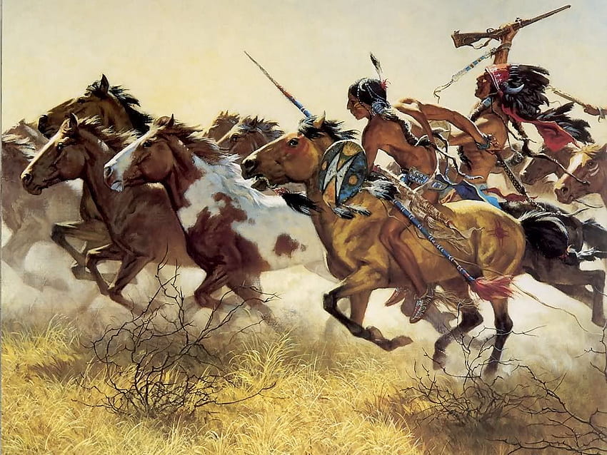 Indian Warriors Frank Mccarthy. Amerika'nın Gerçek Sahibi HD wallpaper