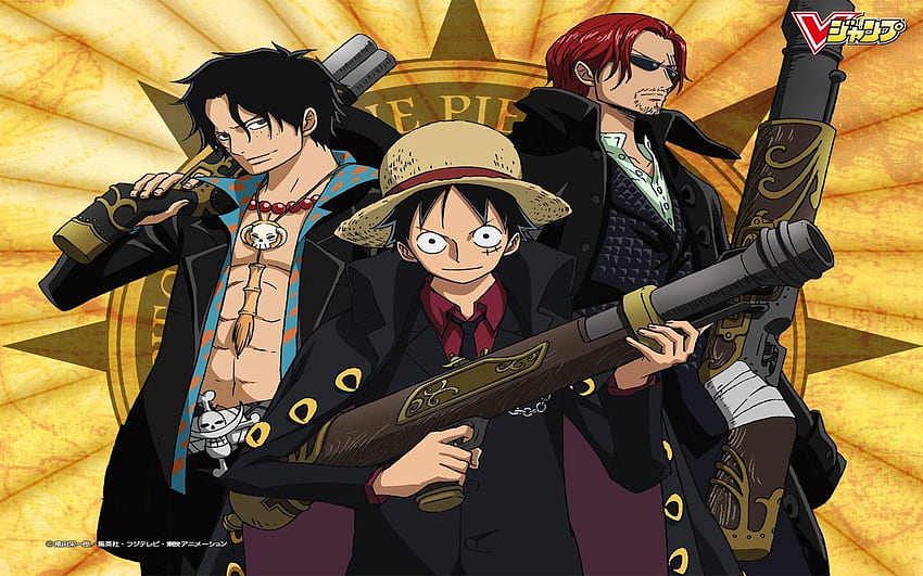 Shanks, Luffy and Ace - Red Hair Shanks 36832797, Strong World HD wallpaper