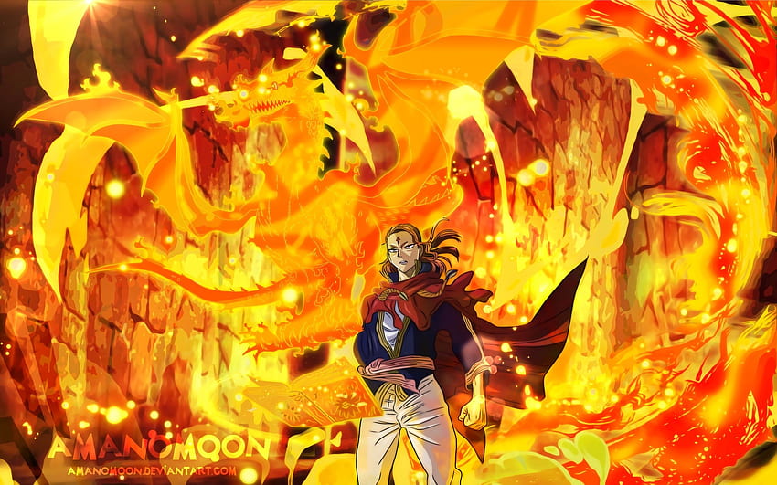 Anime, Fuegoleon Vermillion, Black Clover & Background HD wallpaper