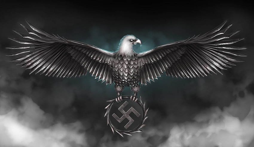 Nazi-Logo leerer deutscher Nazi, deutscher Adler HD-Hintergrundbild