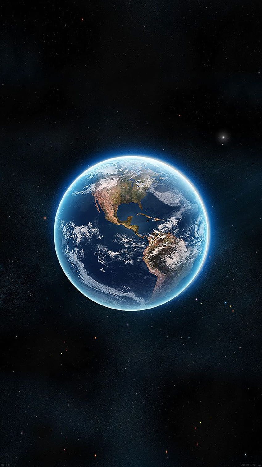 Vista de la Tierra desde el satélite espacial Illust Art. Weltall, Hintergrundbilder, Ios Hintergrundbilder fondo de pantalla del teléfono