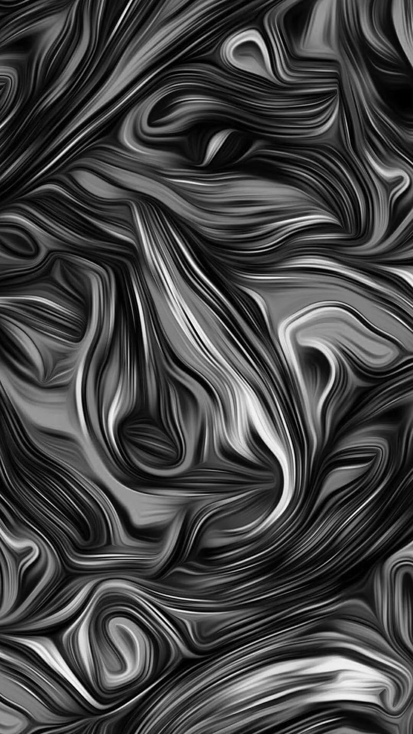 Black & White swirls HD phone wallpaper