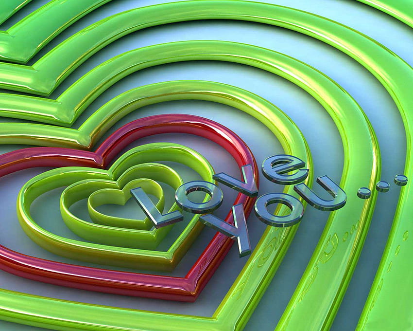 Dk 3D, Green Letter HD wallpaper