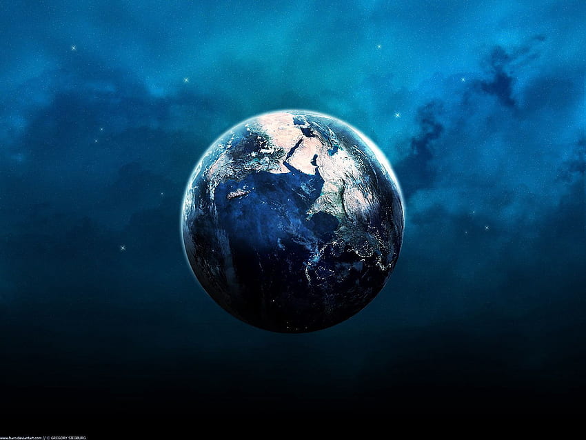 Universe, Earth, Land, Planet, Orbit HD wallpaper