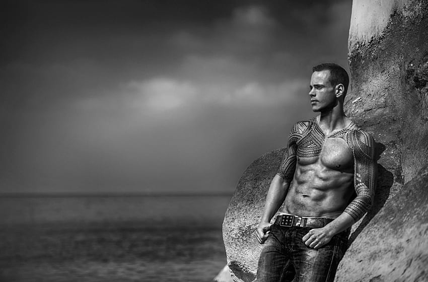*, muscle, model, man, body, handsome HD wallpaper