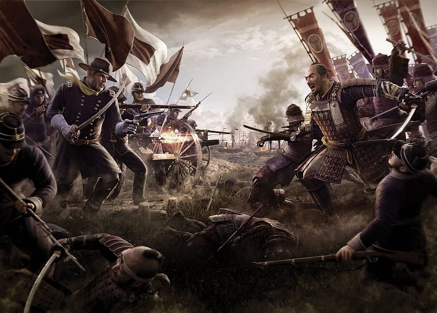 Shogun 2 totaler Krieg. Total War: Shogun 2 – Untergang der Samurai, Samurai-Armee HD-Hintergrundbild