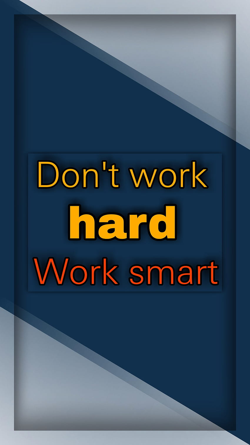 work smart, electric blue, material property HD phone wallpaper