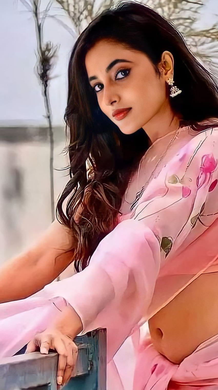 Priyanka mohan, ombligo, sari belleza fondo de pantalla del teléfono