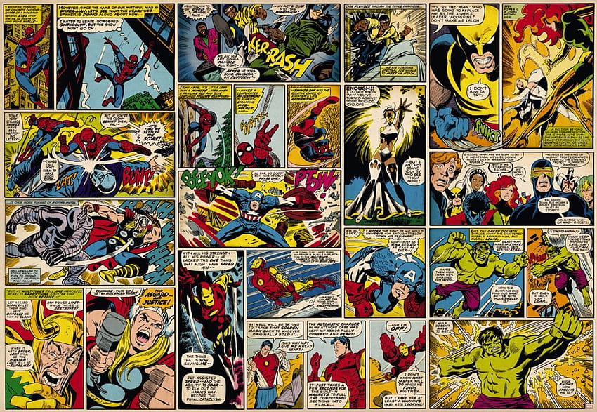 Marvel comic strip. Marvel heroes comics, Marvel comics HD wallpaper