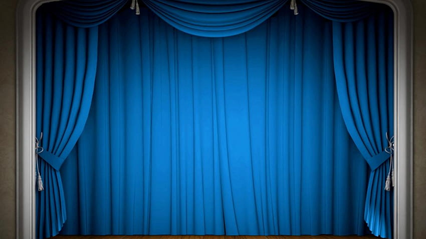 Curtain Powerpoint Best 17906, Blue Curtain HD wallpaper