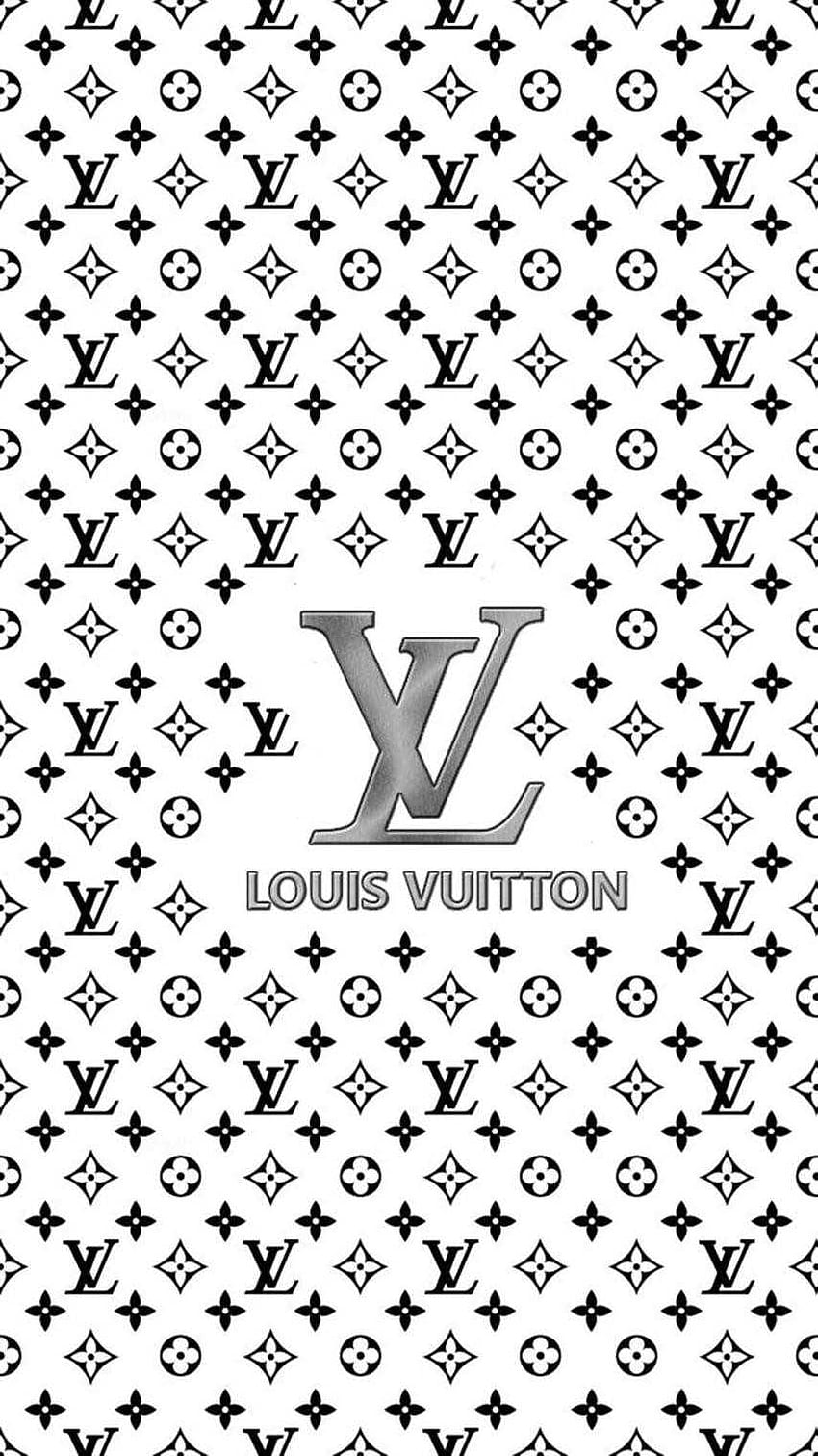 Louis Louis Vuitton Design Black And White Vuitton Background, LV X Supreme  HD phone wallpaper