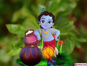 🔥 Cute Baby Lord Krishna Desktop Wallpaper HD Download | MyGodImages