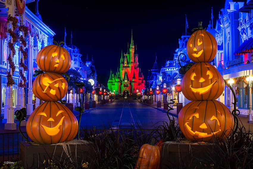 : Yeni Cadılar Bayramı Kartı, Walt Disney World ve Disneyland Resort'tan Şimdi Alınabilir - WDW News Today, Spooky Pumpkin HD duvar kağıdı