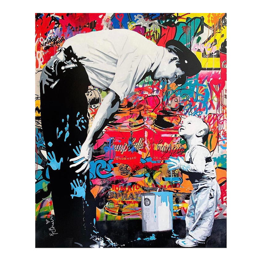 PostModern Mr. Brainwash Not Guilty Exit Thru Gift Shop Pop Art Style Film Exhibition Special Edition Poster HD phone wallpaper