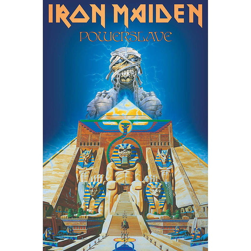 Tekstil posteri Iron Maiden - Powerslave çevrimiçi satın al, Iron Maiden Powerslave HD telefon duvar kağıdı