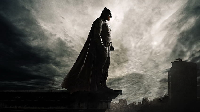 Batman sur le toit de voir Gotham City, super-héros Fond d'écran HD